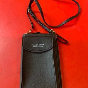 Women's Black Cross Body Purse by Fashion Design